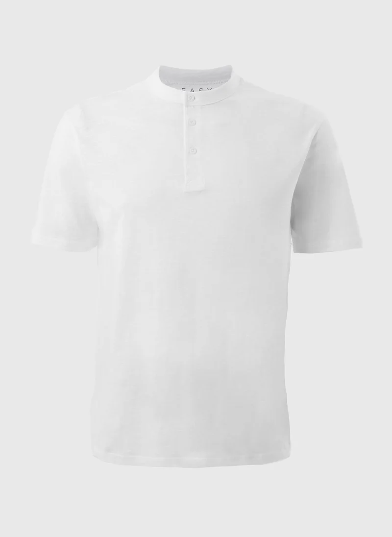 Matalan White Grandad T-Shirt