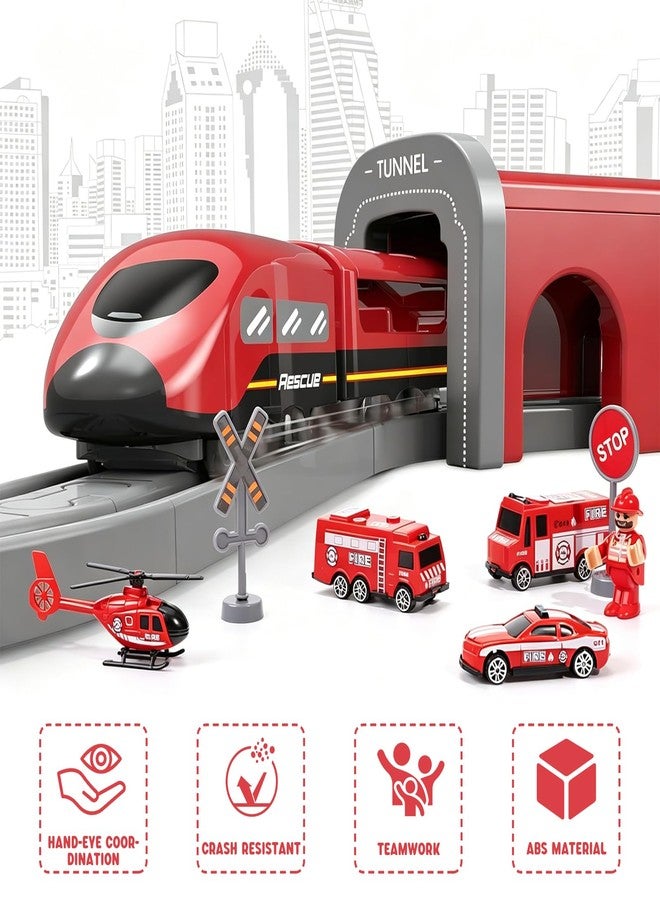 Wdmiya Train Set for Childs, 92 Pcs Train Toys for Kids Ages 3-8 - Image 3