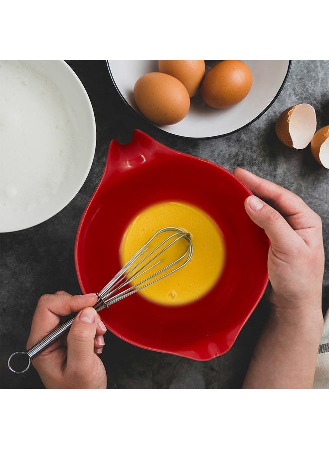 GLAD Mixing Bowl with Handle – 3 Quart | Heavy Duty Plastic with Pour Spout and Non-Slip Base | Dishwasher Safe Kitchen Supplies for Cooking and Baking, Red - Image 2