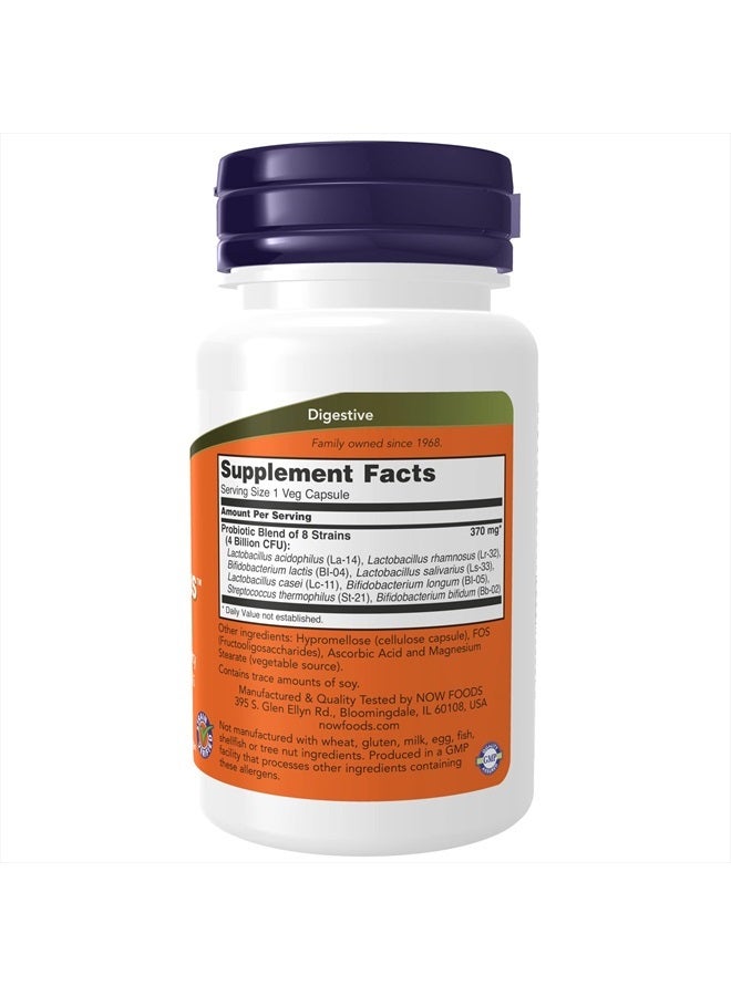 now Supplements, Gr8-Dophilus™with 8 Strains & 4 Billion Potency, Shelf Stable, 60 Veg Capsules - Image 2