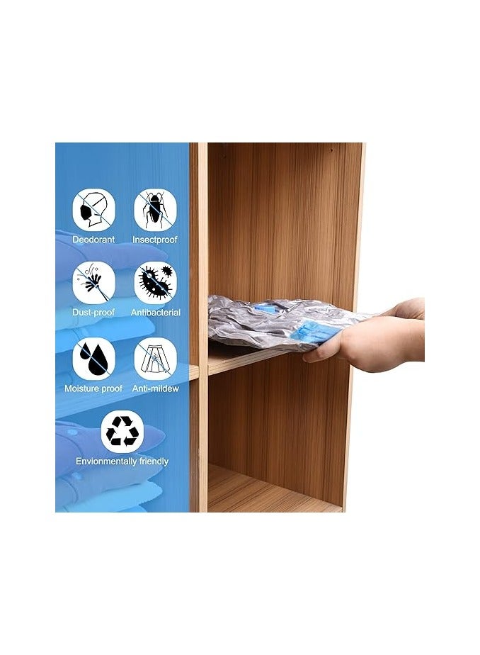 Bags for storing clothes and blankets, large size 110 x 80 cm, air suction to save space by 75% - one piece - Image 4