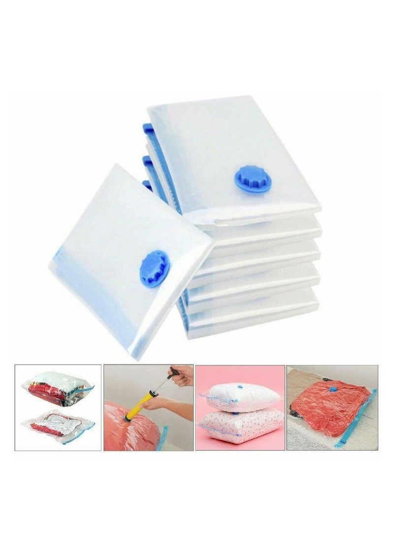 Bags for storing clothes and blankets, large size 110 x 80 cm, air suction to save space by 75% - one piece - Image 2