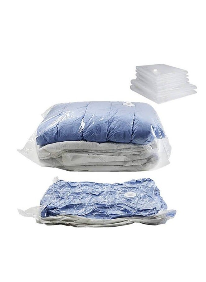 Bags for storing clothes and blankets, large size 110 x 80 cm, air suction to save space by 75% - one piece - Image 1