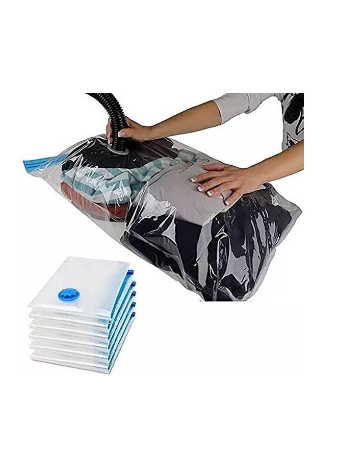 Bags for storing clothes and blankets, large size 110 x 80 cm, air suction to save space by 75% - one piece - Image 3