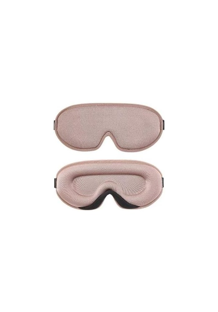 GXJZZ 3D Sleep Eye Mask with Adjustable Strap - Light-Blocking and Breathable (Pink) - Image 1