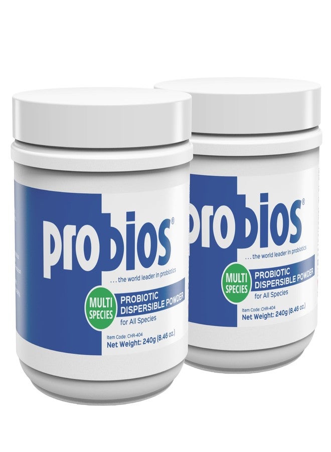 بروبيوس بروبيوتيك بروبيوس لدعم الجهاز الهضمي لجميع الأنواع، بروبيوتيك لصحة الأمعاء، مسحوق قابل للتشتت، 240 جم (عبوة من قطعتين) - Image 1