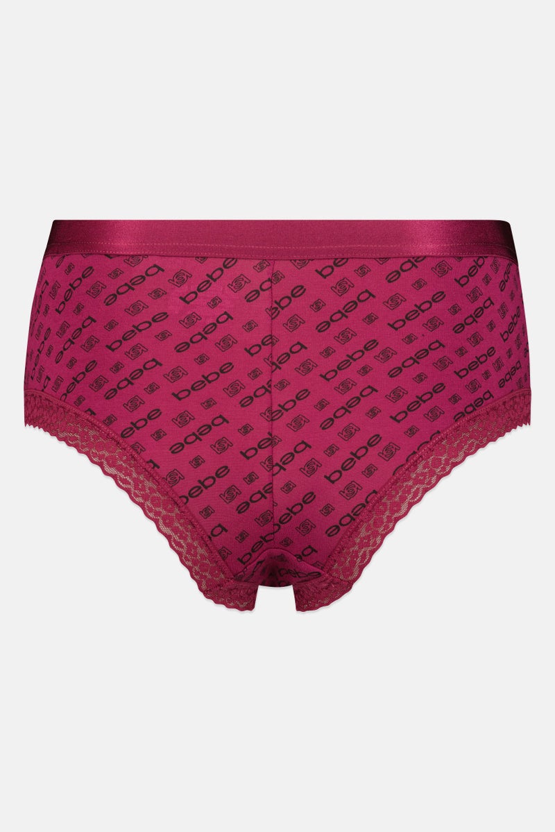 bebe Women 3 Pieces Brand Logo Panty, Multicolor - Image 2
