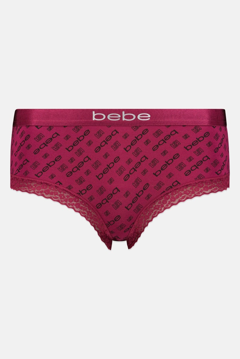 bebe Women 3 Pieces Brand Logo Panty, Multicolor - Image 4