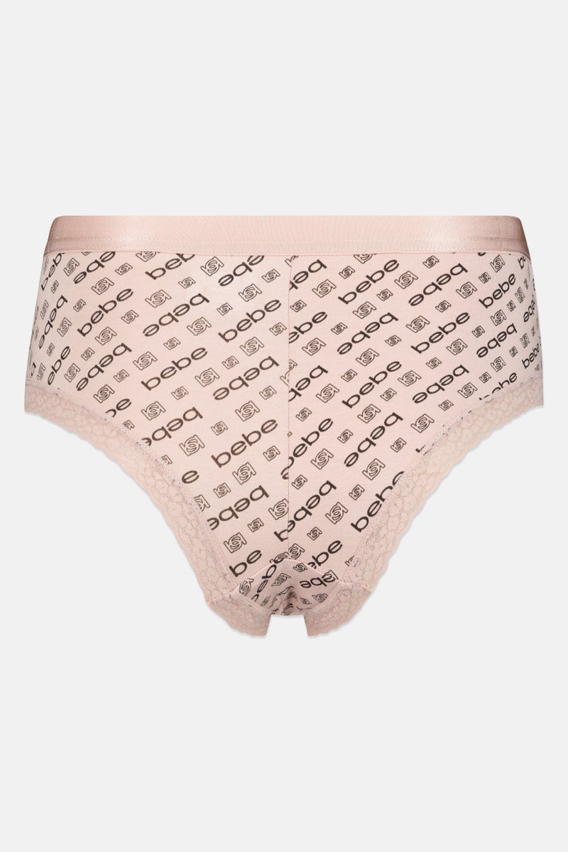 bebe Women 3 Pieces Brand Logo Panty, Multicolor - Image 5