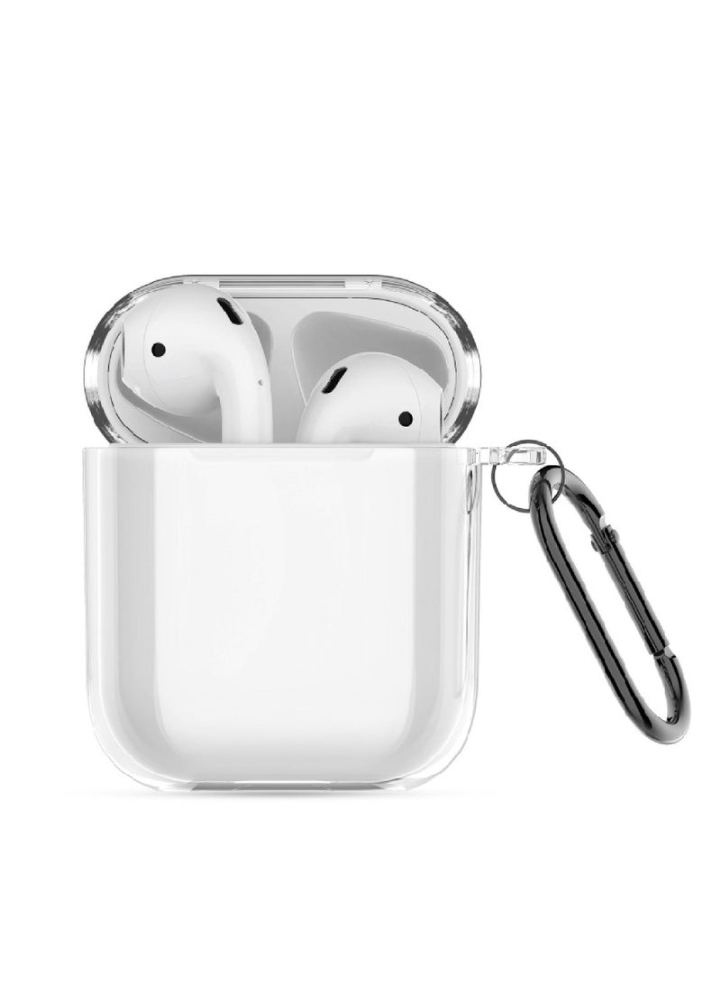 blupebble Crystal Clear Shockproof Case Transparent Ultra Slim Cover Compatible with Apple AirPods 2 gen - Image 1