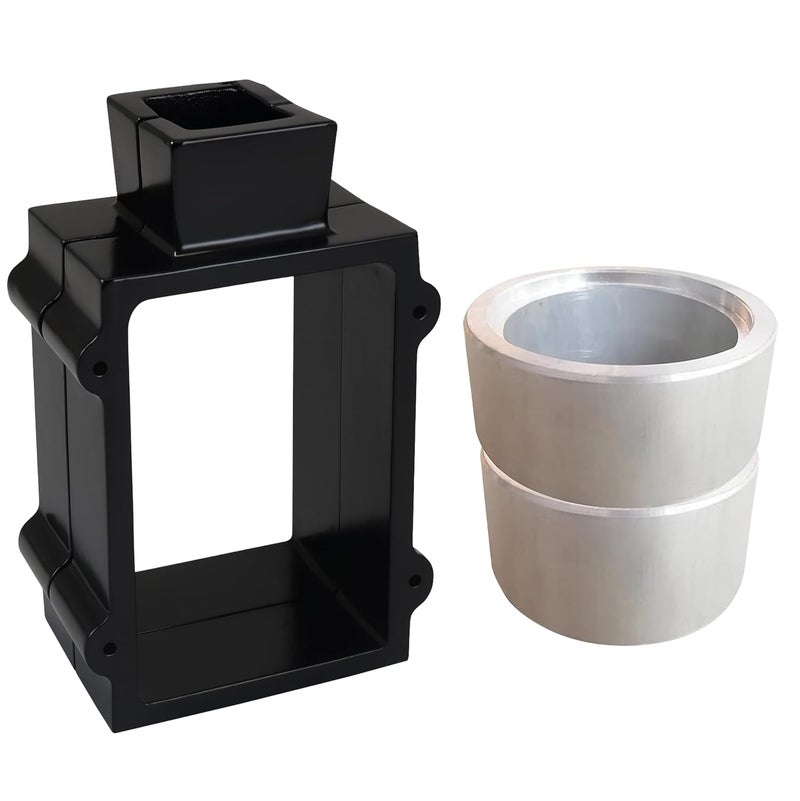 SONRET Cast Iron Flask Mold and Aluminum Ring Making Mold for Sand Casting, Jewelry Making (Casting Sand Not Included) - Image 1