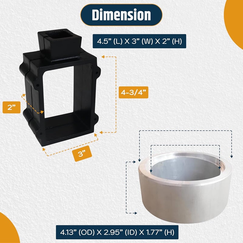 SONRET Cast Iron Flask Mold and Aluminum Ring Making Mold for Sand Casting, Jewelry Making (Casting Sand Not Included) - Image 2