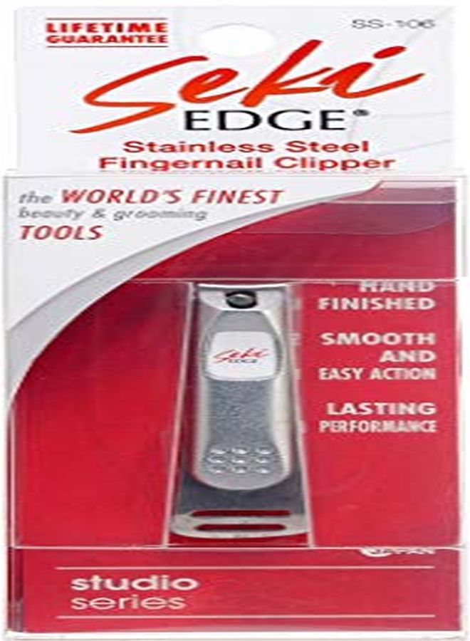 Seki Edge Nail Clippers (Ss106) Stainless Steel Fingernail Clippers For Men & Women Sharp Cutting Edges For Thick Nails Professional & Home Use Made In Japan - Image 1