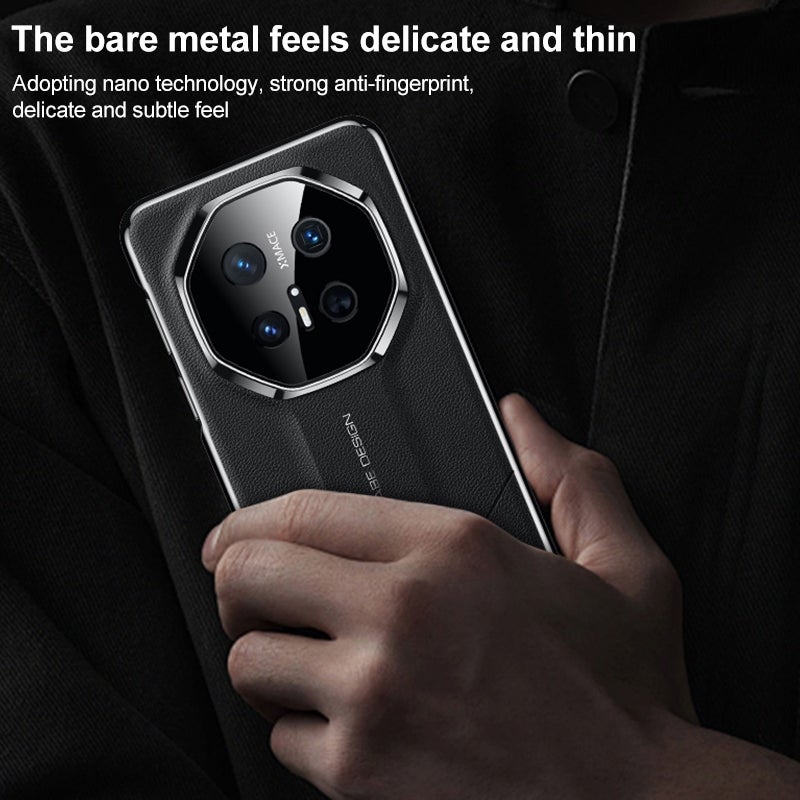 HuHa Protective Cover For Huawei Mate 70 Premium Electroplated Imitation Ultimate Design Phone Case(Green) - Image 4