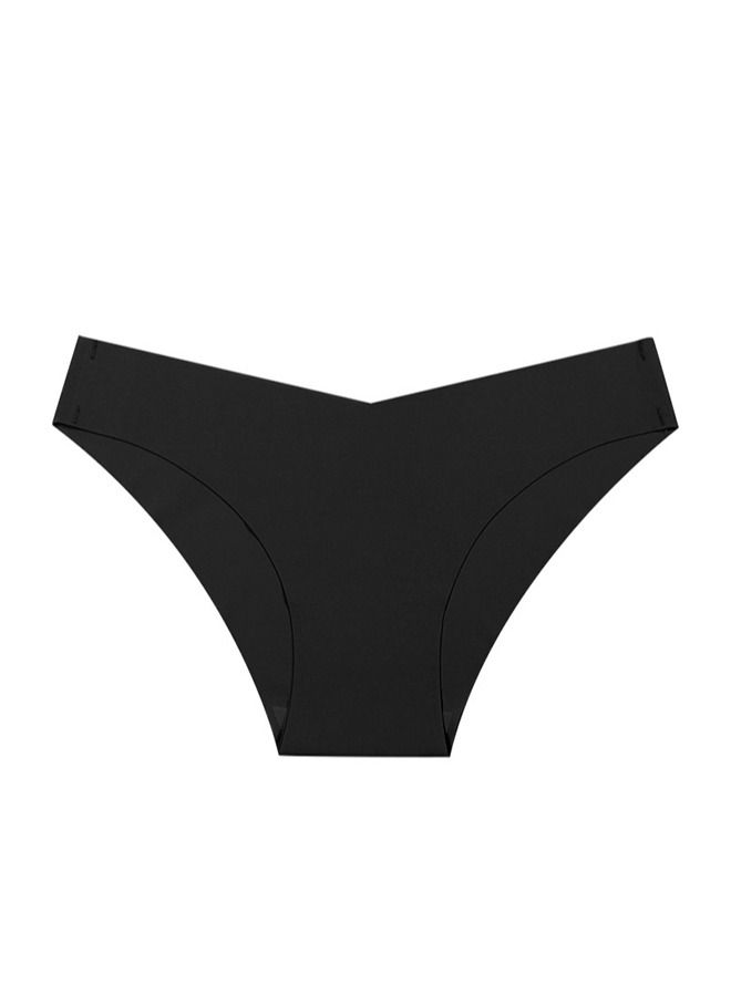 Zeemey 5 Pack Womens Seamless Underwear Charming Stretch Bikini Panties Low Rise Hipster Ladies Soft V-Waist Cheeky Lingerie