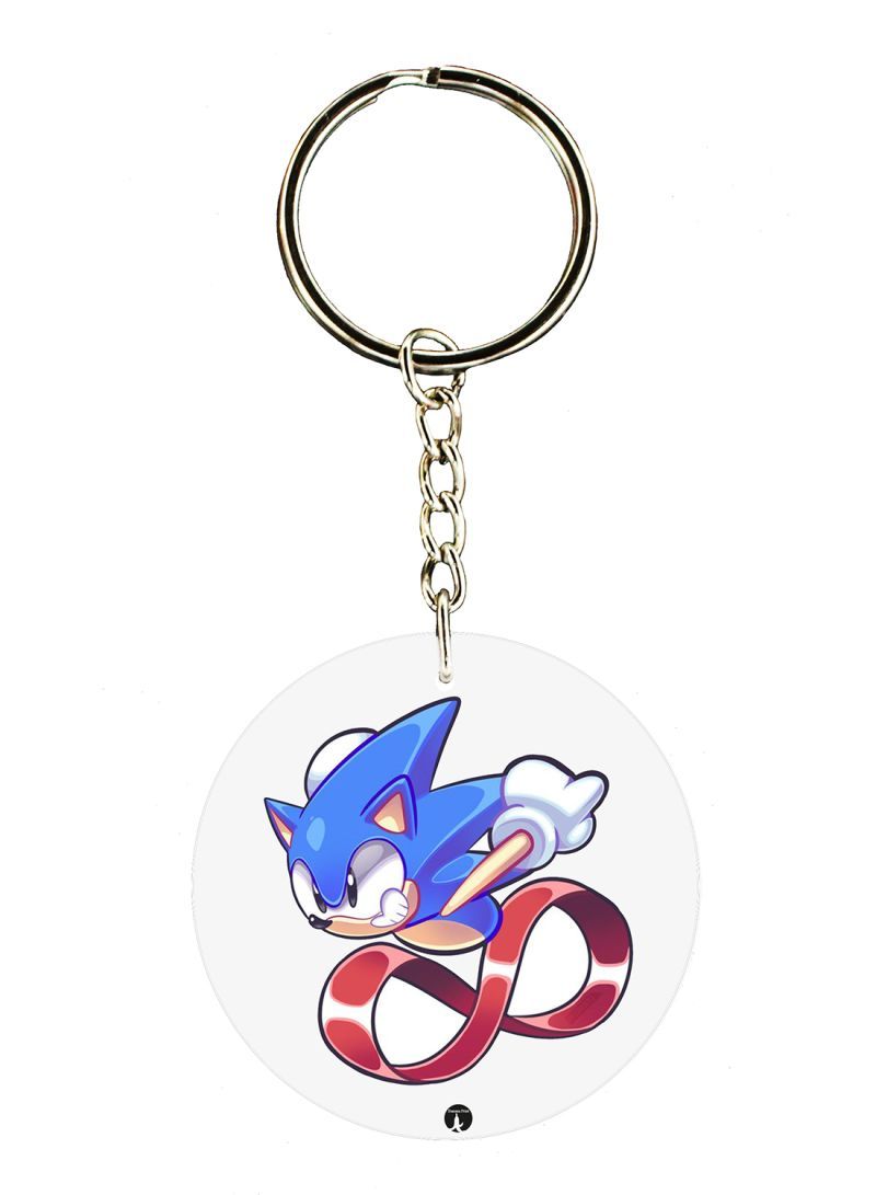 Sonic Printed Keychain