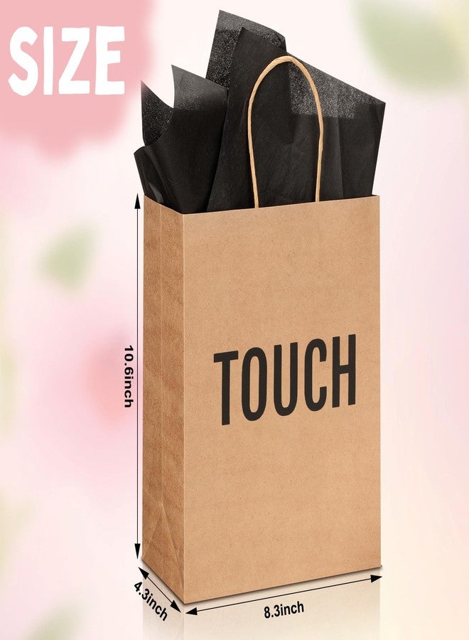 Kolldenn 5 Senses Gift Bags for Him for Her with 10 Pcs Tissue Paper, Paper Bags with Handles Five Senses Gifts for Valentines Christmas Birthday Wedding Anniversary (Kraft,8.3 x 4.3 x 10.6 Inch - Image 2