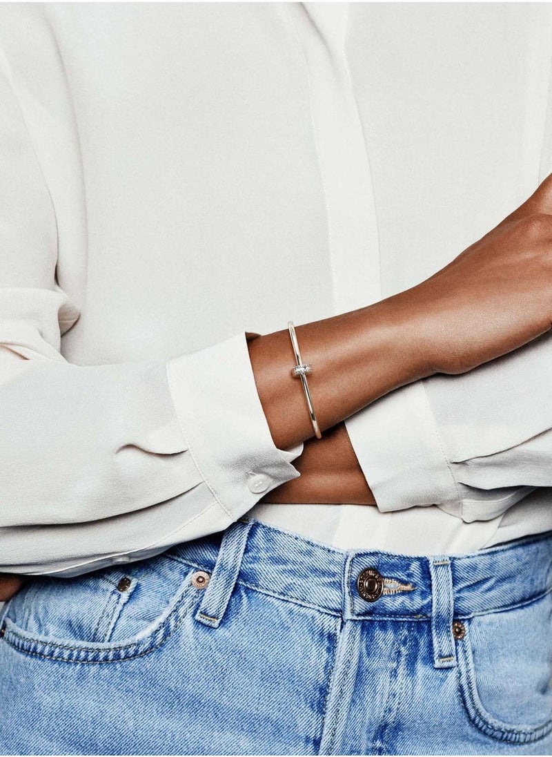 باندورا ميدالية بدوائر متداخلة مزينة بأحجار - Image 4