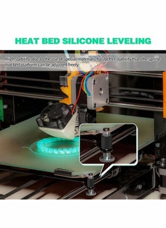 Y&D 3D Printer Heat Bed Leveling Parts, 8 Pcs Silicone Solid Column, Stable Hot Tool Heat-Resistant Buffer  - Image 4