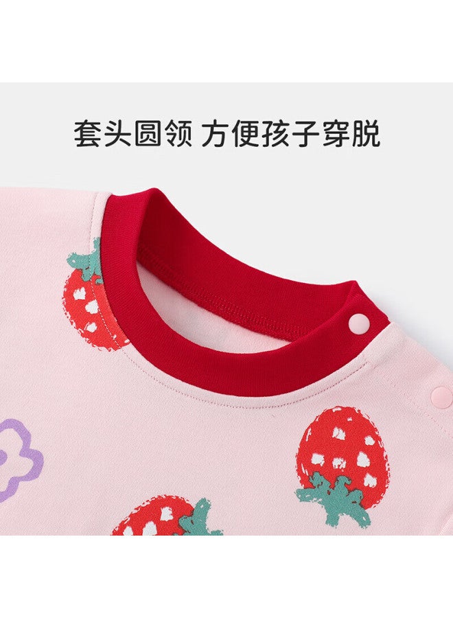 Tinsino Children's Pajamas, Boys And Girls Underwear Set, Cotton Sleepwear For Young Kids, Home Wear, Children's Clothing, Pink Little Pig And Bear Desig - Image 4
