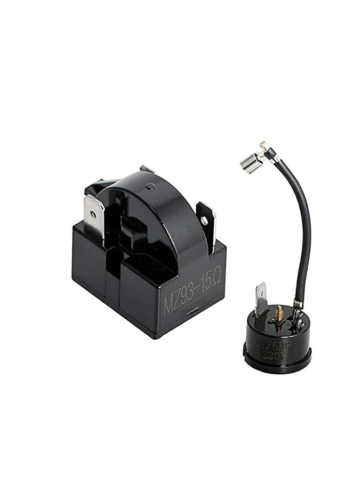 Compressor overload protection 3-phase 1/5 HP, starting phase 15 Ohm for portable freezer, car refrigerator, beverage cooler 