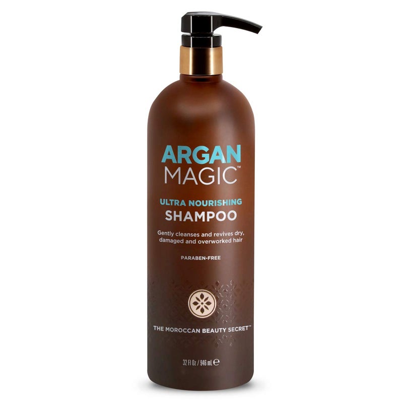 Argan Magic Ultra Nourishing Shampoo - Argan Oil and Antioxidants to Nourish and Restore Damaged and Over-Processed Hair Types | Made in USA, Paraben Free, Cruelty Free (32 oz) - Image 5