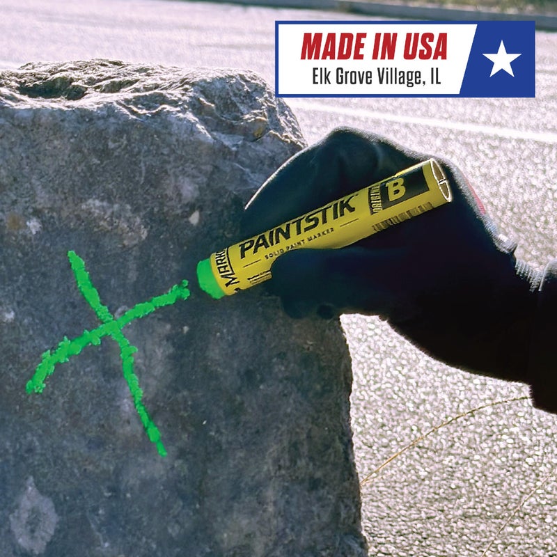 Markal 82836 F Paintstik - Rough Surfaces Solid Paint Marker, Flourescent Green (Pack of 12) - Image 5
