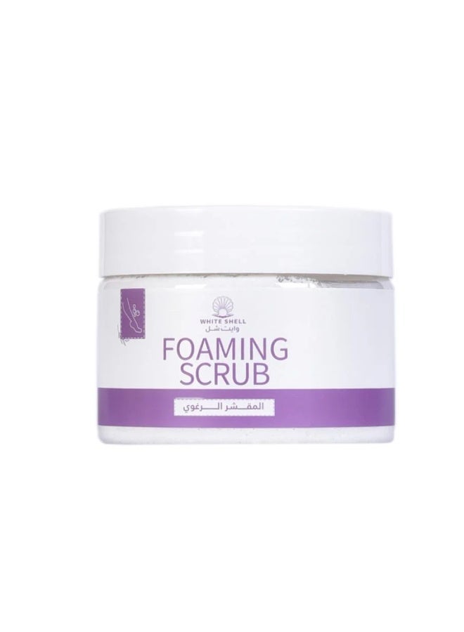 white shell Foaming Scrub 300ml - Image 2