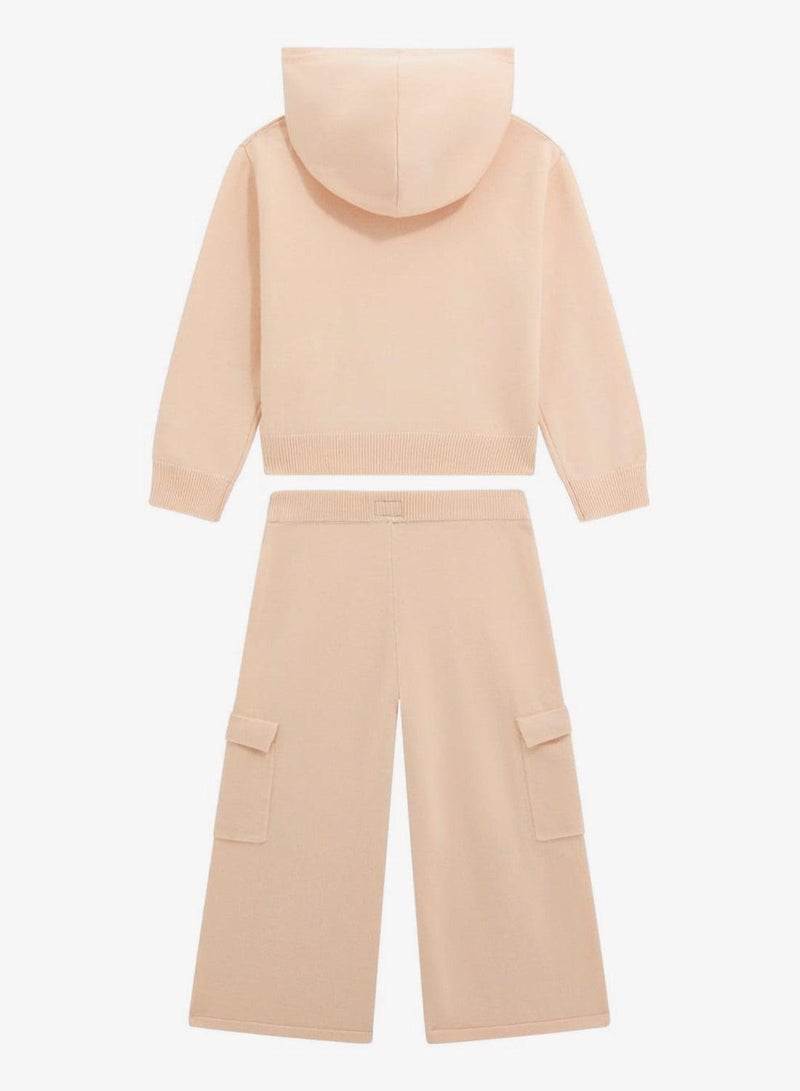 GUESS Kids Crew Neck Top and Sweater Pant Sets - Image 3
