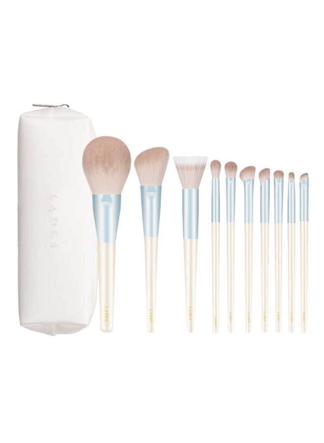 LADES Landis Xuejian 10-piece Makeup Brush Set Soft Powder Eyeshadow Brushes Professional Soft Hair Tools For Beginners - Image 4