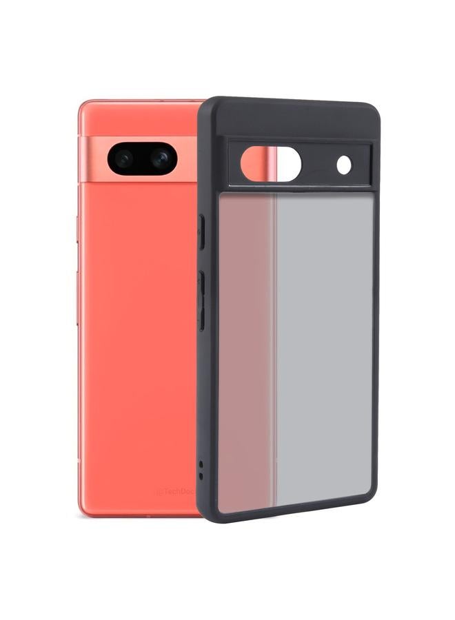 جرين تايجر جراب لهاتف Google Pixel 7a مصنوع من مادة TPU سوداء غير لامعة + جراب كمبيوتر شخصي - Image 1