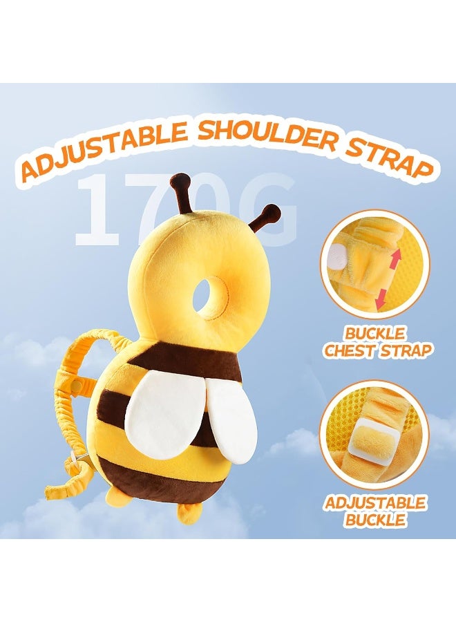 Pucmaoci Baby Head Protector Backpack: Alarm Function, Adjustable and Ultra-Light (Bee) - Image 3