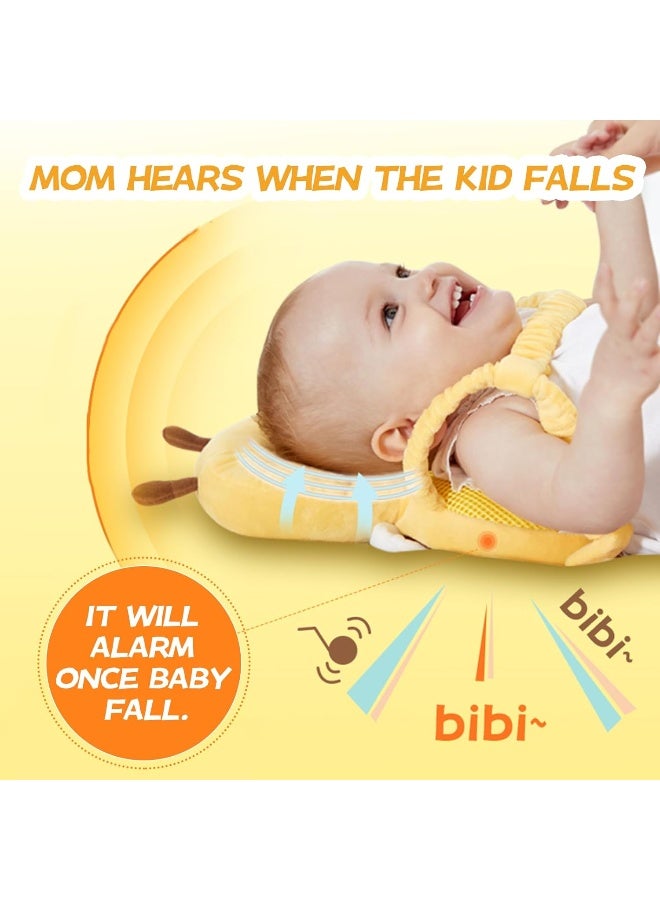 Pucmaoci Baby Head Protector Backpack: Alarm Function, Adjustable and Ultra-Light (Bee) - Image 2