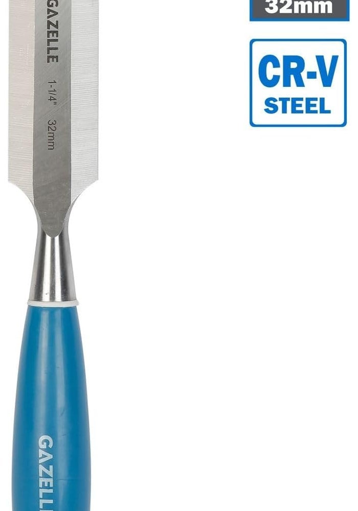 Gazelle 1-1/4 Inch Bevel Edge Wood Chisel - Image 1