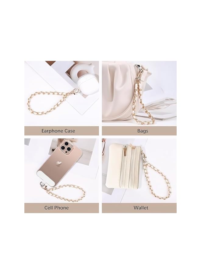 Green Tiger Cell Phone Charm Strap with Wrist Metal Chain Detachable Phone Lanyard for Girls Women, Adjustable Wrist Strap Hand Lanyard for All Smartphone - Image 2