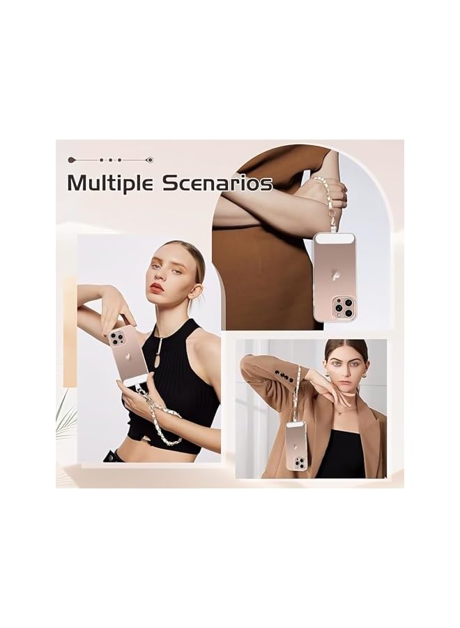 Green Tiger Cell Phone Charm Strap with Wrist Metal Chain Detachable Phone Lanyard for Girls Women, Adjustable Wrist Strap Hand Lanyard for All Smartphone - Image 3