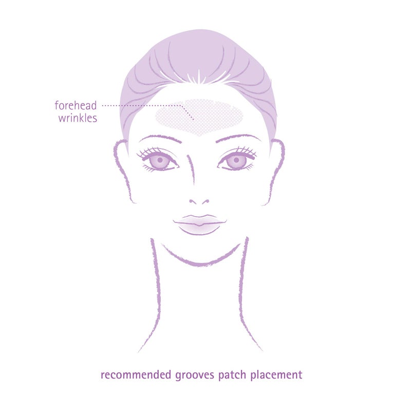 Toute Nuit by Mimiko Inc. Toute Nuit Wrinkle Patches â€“ Grooves â€“ Face Tape for Maximum Forehead Coverage â€“ Hypoallergenic Anti Wrinkle Patches â€“ 20 Count, Made in USA - Image 4