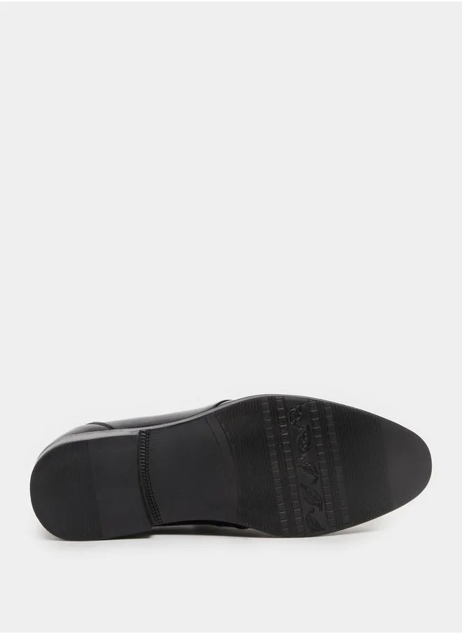 Styli Pointed Toe Slip On Derby Shoes