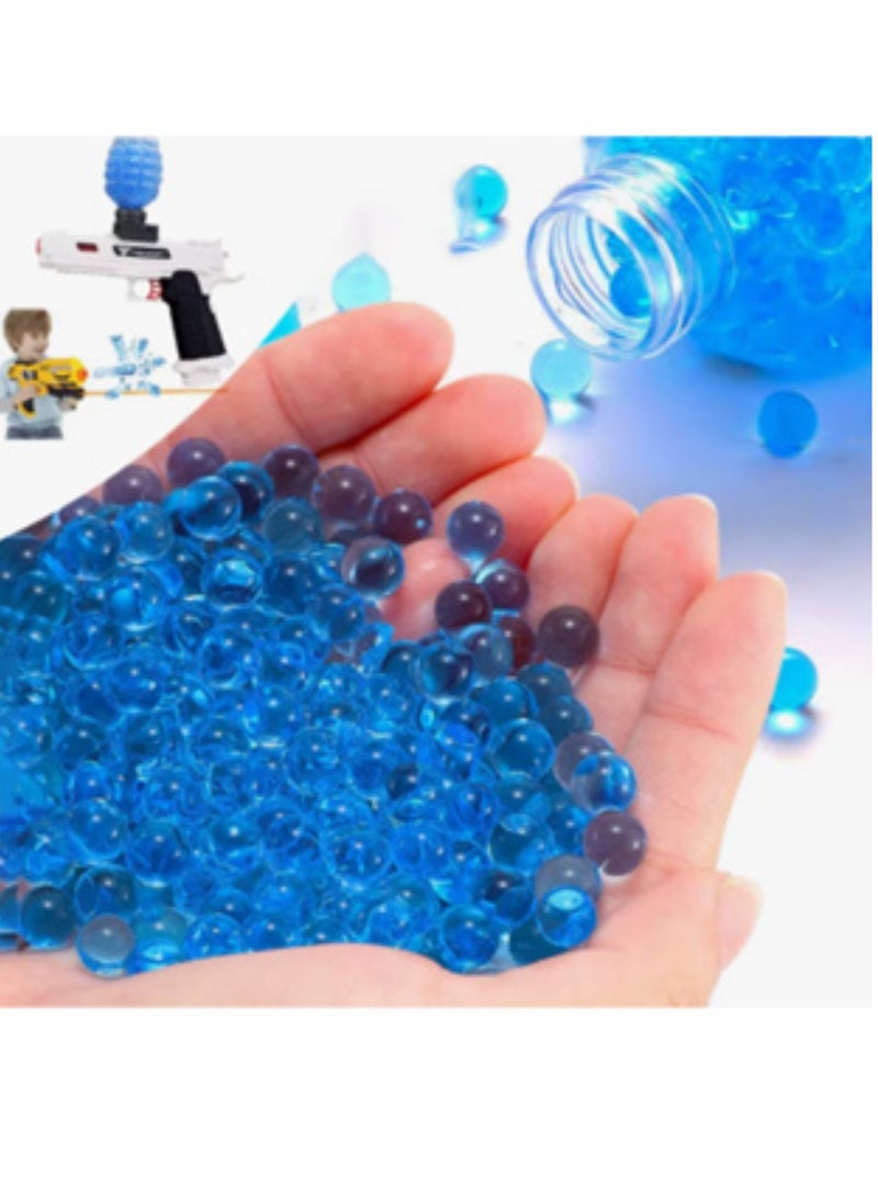 Gel blaster shot – safe and ideal rounds for all gel blaster games. Gel blaster, water gel bullets, water bead grenades, and other gel ball blaster guns. 400 gel blaster rounds, gel blaster, jelly gun, bullet, bullets, bead bullets, toy gun bullets, water bullets, gel balls, magic water beads, blue color. - Image 2
