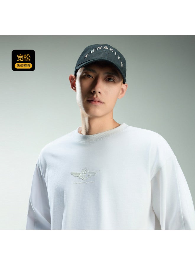 Cabbeen Men's T-shirt With 3d Print Design, American Casual Style, Autumn Long Sleeve T-shirt - Image 4