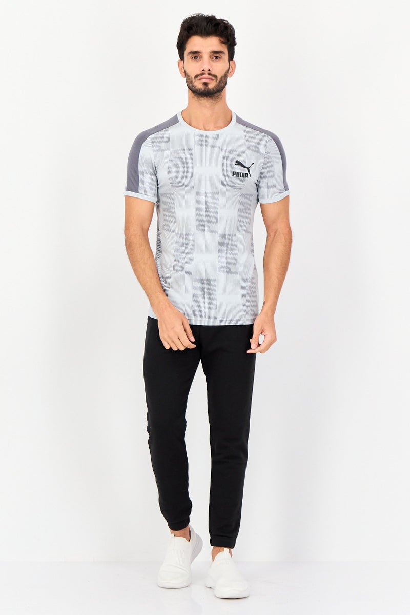 PUMA Men Slim Fit Short Sleeve Brand Logo Outdoor T-Shirt, Multicolor - Image 3