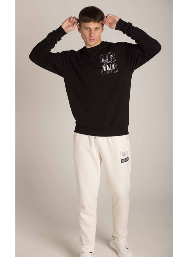 FLEECE STRAIGHT-LEG SWEATPANTS