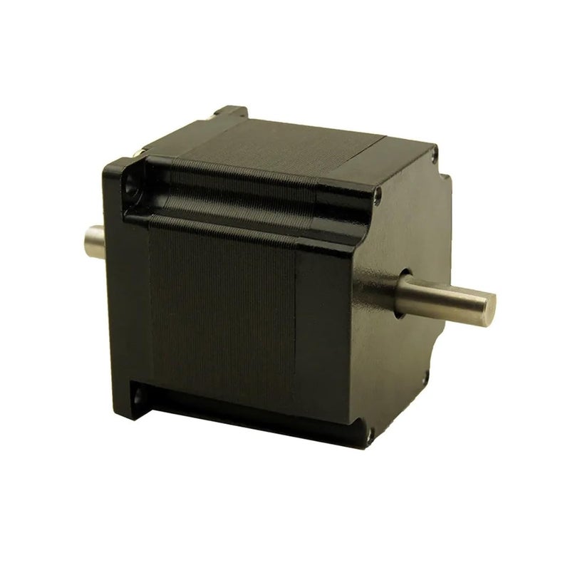 محرك خطوي 57x57 مم، ثنائي الطور، عزم دوران 3 نيوتن متر، 4 أسلاك، تيار 3 أمبير، حجم العمود 6.35 مم، طول العمود 8 مم - Image 2