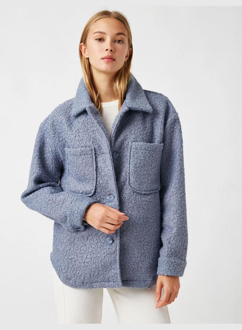 KOTON Pocket Detailed Button Shacket
