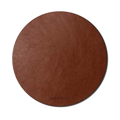 DailyObjects Orb Mouse Pad | Extended for Laptop, for PC, and Wireless Mouse | Handcrafted | Anti-Slip, Anti-Skid | Large Premium Vegan Leather Finish for Home, Office, Gaming - Tan - Image 5