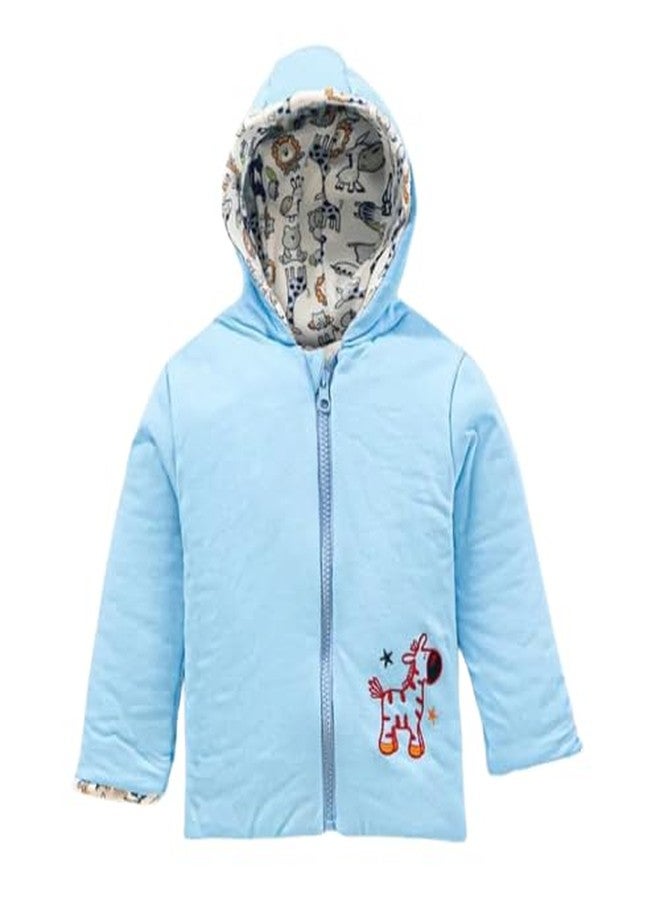 Mini Berry REVERSIBLEJACKET (24-36 MONTH, SKY BLUE) - Image 2