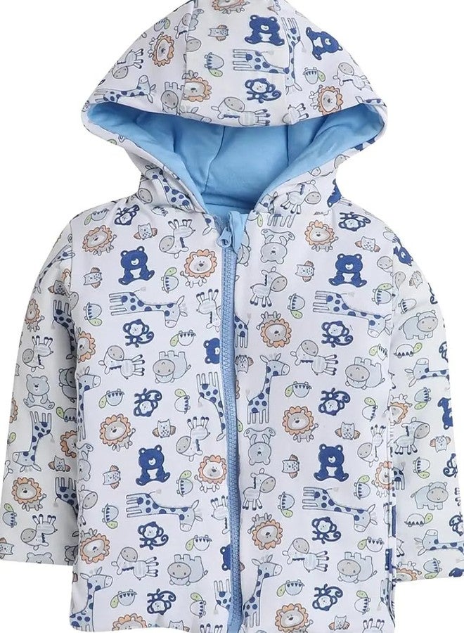 Mini Berry REVERSIBLEJACKET (24-36 MONTH, SKY BLUE) - Image 3
