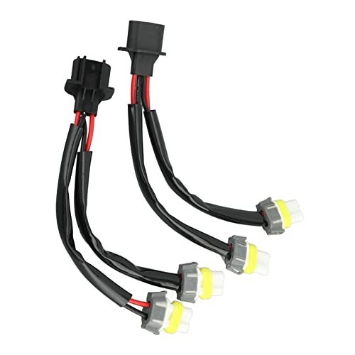 Keenso محول أسلاك المصابيح الأمامية ه13 9008 ذكر إلى 9005 9006 أنثى 2 قطعة - Image 2