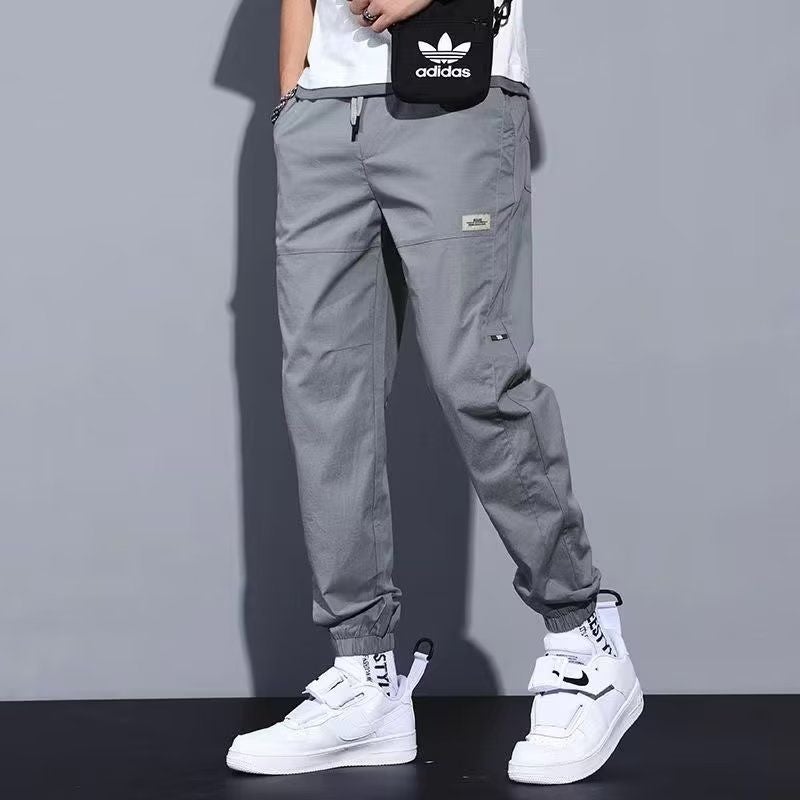 Casual Pants Men's Loose Breathable Ankle Pants Overalls Men's Summer Thin Quick-drying Pants Korean Fashionable Pants Men's - Image 5