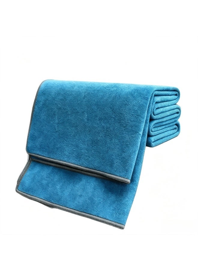 Short Pile Microfiber Car Drying Towel 60cm x 30cm, Scratch Free Lint Free Streak Free, High Absorption Auto Detailing Cleaning Cloth for Vehicle Interior and Exterior - Image 1
